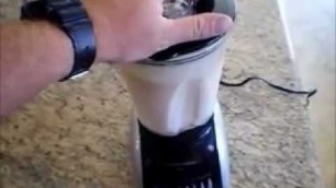 'Post workout protein shake. Full Blender'