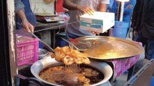 'Instant Hot Jilapi Making | Jilabi Sweets | Bangladeshi Street Food | Food Cart'