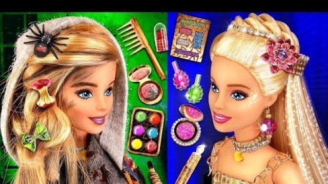 '17 DIY COSMETICS for RICH BARBIE vs BROKE BARBIE / Lipstick, Eyeshadow, Mascara and more cosmetics'