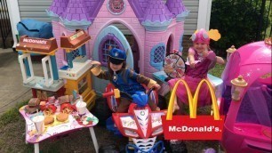 'Disney Castle Shimmer and Shine Paw Patrol McDonalds Drive Thru Prank Princess'