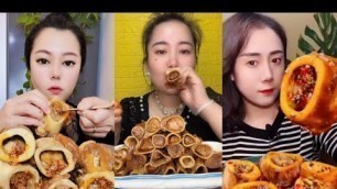 'Chinese Food Mukbang Eating Show | Red beef bone marrow | Beef Bone Marrow Challenge #109 (P331-333)'