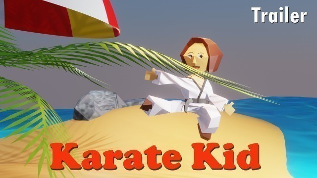 'Blender 3D Low Poly Character Animation | Karate Kid - Amazing Karate workout in 30 Seconds'