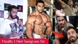 'Fitness Vlog |Finally I Met Indian Number 1 Bodybuilder Sangram Chougule|Indian Bodybuilder Diet'