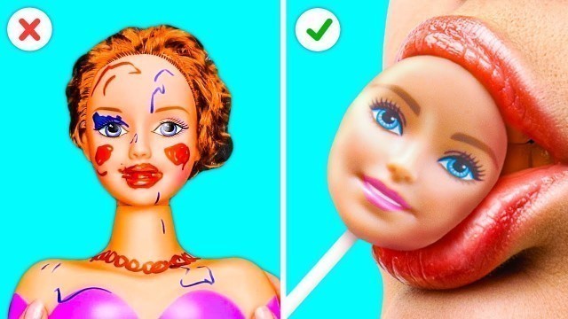 'FUNNY DOLL TRANSFORMATIONS || 5-Minute Recipes For Your Barbie!'