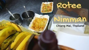 'Rotee Nimman in Chiang Mai, Thailand. Roti street food cart'