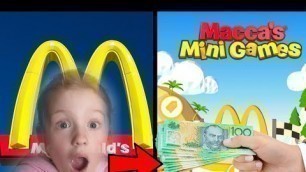 'MACCA\'S MINI GAMES!!!! WIN CASH FROM MCDONALD\'S AND FREE FOOD!!!!!!!!!!'