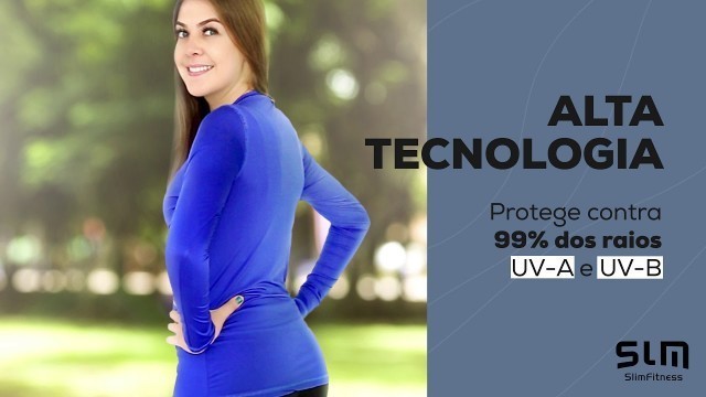 'Camiseta proteção UV Manga longa (Slim Fitness)'