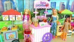 'Food Stand Food Cart for Dolls Unboxing Chariot à gaufres Gerobak makanan Getränkewagen Boneca دمية'