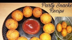 'Cocktail Potato|Party Snacks|Party Food|Potato Bites|Starters|Namkeen Recipe|Tea Time Snacks Recipe'