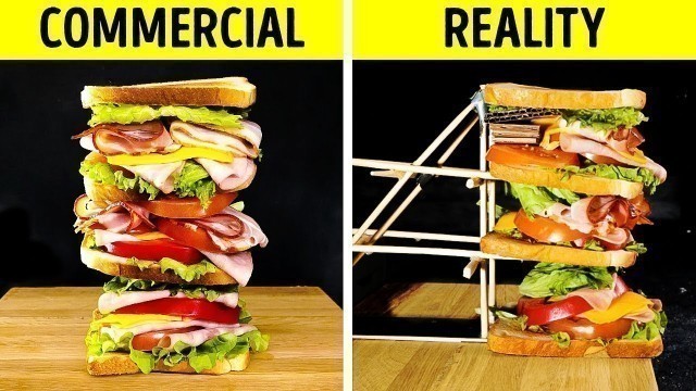 'COMMERCIAL VS REALITY || How to Shoot FOOD in Advertising Delicious'