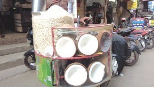 'Sweet Coconut Chira | Bangladeshi Street Food | Food Cart'