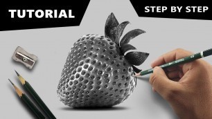 'Draw Hyperrealistic Strawberry | Step-by-step Tutorial'