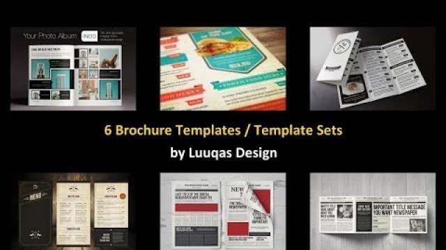 '6 Brochure Templates / Template Sets by Luuqas Design'