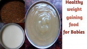 'Ragi Milk koozh in tamil//Baby weight gain food in tamil//How to increase babies weight in tamil'