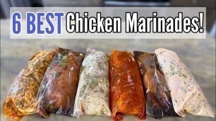 '6 TASTY CHICKEN MARINADES | Quick & EASY Chicken Dinner Recipes & Freezer Meals! | Julia Pacheco'