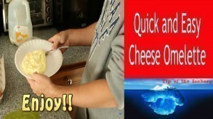 'Dorm Room Hacks - How to make a Quick and Easy Cheese Omelette in the Microwave for Breakfast'