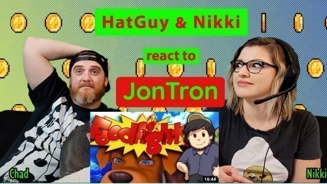 'Hat Guy & Nikki React to Food Fight - JonTron'