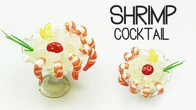 'polymer clay Shrimp Cocktail - polymer clay food'