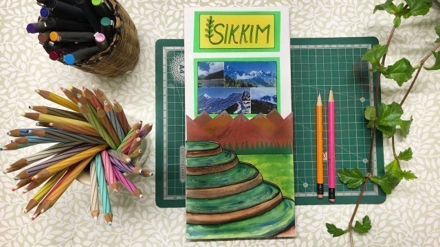 '#sikkim #schoolproject  How to make school travel brochure project'