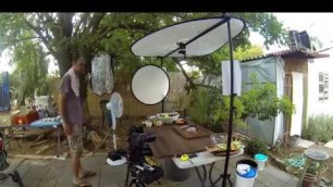 'Food photography and food styling behind the scenes outdoor production'