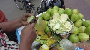 'AMAZING GUAVA CUTTING SKILL | Bangladeshi Street Food | Food Cart'