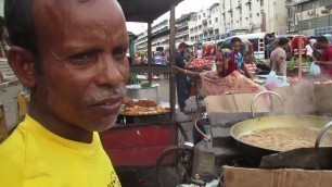 'Traditional Street Food Peaju recipe in Dhaka Bangladesh Food Cart'