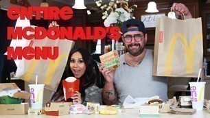 'TRYING THE ENTIRE MCDONALDS MENU | SNOOKI AND JOEY'