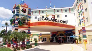 'LEGOLAND Florida Hotel BRICKS Family Restaurant Tour w/ Lego Figures & Food: Dinner, Breakfast'