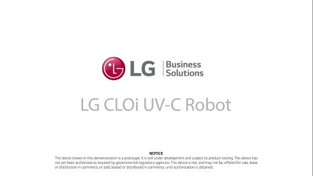 'LG CLOi UV-C Bot Fitness Room'