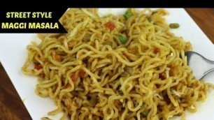 'Masala Maggi Recipe | Maggi banane ki recipe in Hindi | Indian Street Style Veg Maggie Noodles |'