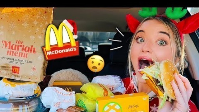 'Trying the ENTIRE MARIAH MENU at MCDONALDS & GIVEAWAY!!'