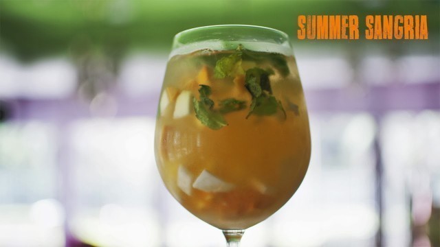 'Summer Cocktail:  Coconut Water Sangria Recipe on Food i.e'