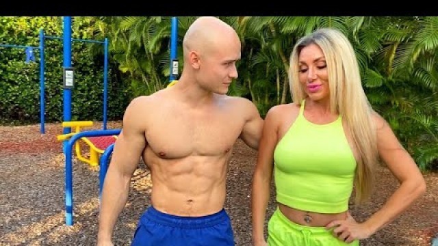 'Crazy Motivation to Workout from Russian Blondie in Miami'