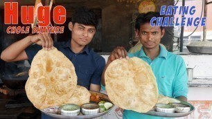 'Unlimited Chole Bhature Eating Challenge | Huge Chola Bhatura | Food Challenge India'