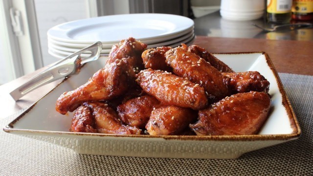 'Honey Sriracha Chicken Wings and the Secret to Crispy Baked Wings!'