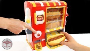 'Custom LEGO Hot Dog Machine with Ketchup & Mustard'