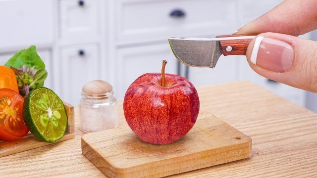 'How to make Miniature Apple Beef Stew Recipe | ASMR Cooking Mini Food'