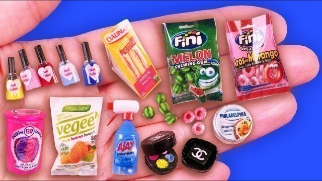 '13 REALISTIC DIY MINIATURE FOOD & MAKE UP~ HACKS AND CRAFTS~ 미니어쳐 음식, 화장품 만들기'