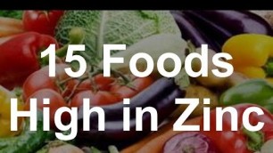 '15 Foods High in Zinc'