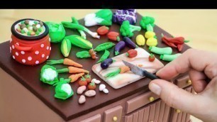 'MINIATURE Vegetables Cake | Realistic Mini Food Cake | ミニチュア工芸'