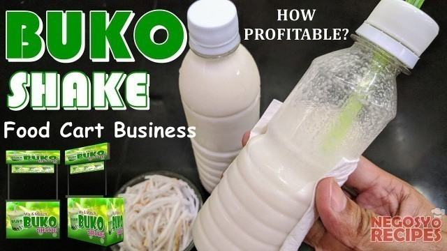 'Buko Shake in a Bottle with Costing | Buko Shake Food Cart Negosyo'