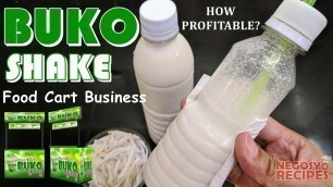 'Buko Shake in a Bottle with Costing | Buko Shake Food Cart Negosyo'