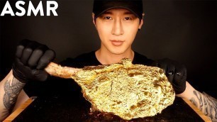 'ASMR GOLD TOMAHAWK STEAK MUKBANG (THANK YOU 4 MILLION SUBSCRIBERS) COOKING & EATING SOUNDS'