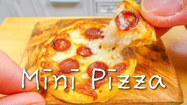 'How to make Pepperoni Pizza in mini kitchen | Mini Cooking ASMR  #pepperonipizza  #minifood #미니어쳐요리'