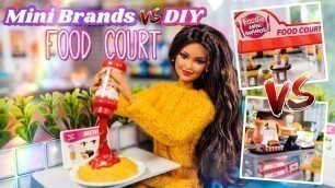 'DIY Food Court vs Foodie Mini Brands Mini Food Court | Will We Find a Frozen Moment Mini?'