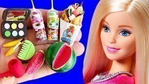 '39 DIY MINIATURE MAKEUP, MINI FOOD REALISTIC HACKS AND CRAFTS FOR BARBIE DOLLHOUSE !!!'