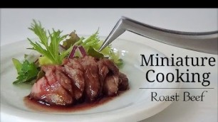 '【Full】Mini Food #92 How to make ミニチュア料理-『Roast Beef ローストビーフ』【Quality】Miniature food'