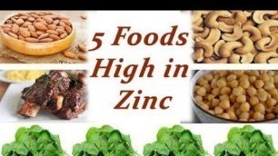 'Five Foods High in Zinc Content'