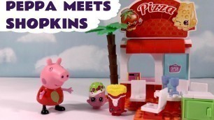 'Peppa Pig meets Shopkins Kinstructions - Like Lego - Food Court Construction Playset & Surprise TT4U'