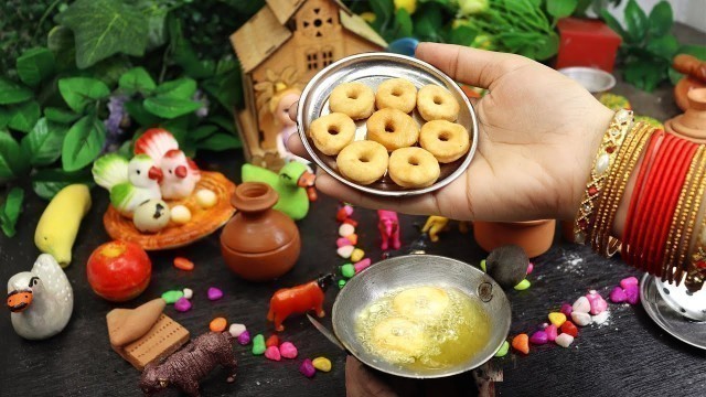 'Miniature Fluffy Donuts | Miniature Cooking  mini food'